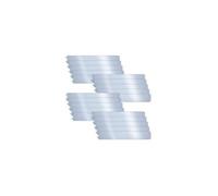 VOUNOT® Bordure de Jardin Gazon en Acier Galvanisé 20 mètres Bordure de Séparation Résistante Clôture Flexible de Pelouse Epaisseur 0.7mm 18x100cm 20pcs pour Jardin Plantes Potager