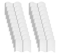Lot de 20 bordures de jardin flexibles en polypropylène 314 cm | Les bordures en polypropylène emboîtables couvrent 314 cm au total, créant une frontière nette et définie entre votre pelouse