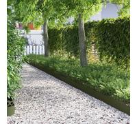 Lot de 20 bordures de pelouse - Vert olive - En acier - 103 x 0,05 x 22 cm - Flexibles - Pour bordure de parterres et de chemins - Résistantes aux intempéries - Flexibles - Idéal pour le jardin, la