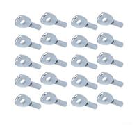 Lot de 20 bornes à œillets pour poulie de gym - Garantit une fixation sécurisée des extrémités de câble sur un joint de câble métallique de 5 mm et 6 mm (pour 5 mm)