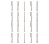 Lot de 20 bornes invisibles pour câble de 1/8", fixation d'ancrage caché en acier inoxydable T316 avec support coudé pour rampe d'escalier en bois, argent