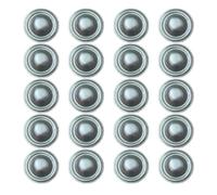 Lot de 20 bouchons à vis de toit en métal étanches et antirouille | Capuchons de vis de toit en métal pour abri de grange, camping-car, garage, propriétaires professionnels