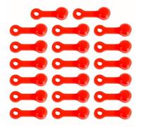 Lot de 20 bouchons de purge de frein hydrauliques pour vélo - Capuchons de purge de frein anti-âge - Compact et léger - Pour Shimano (rouge)