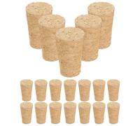 Lot de 20 bouchons de rechange pour bouteilles de vin en verre, bouchons en liège pour bouteilles de vin rouge.