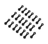 Lot de 20 bouchons de téton de purge de frein hydraulique en caoutchouc anti-âge pour système de frein à disque Sram - Noir, rouge, vert (noir)