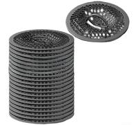 Lot de 20 bouchons d'évacuation de sol pour tuyaux de 50 mm, noyau d'évacuation de sol en acier inoxydable adapté pour les nouvelles et anciennes maisons