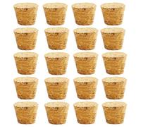Lot de 20 bouchons en liège coniques en bois pour vin, bouchons d'étanchéité réutilisables pour barre de bouteilles, travaux manuels, accessoires de cuisine (30 x 25 x 20 mm)