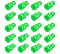 Lot de 20 Bouchons en Plastique de valves Presta/françaises, Protection Contre la poussière, pour bicyclettes, VTT, vélos de Route, Vert