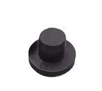 Lot de 20 bouchons solides en T, diamètre de 2,7 mm à 17 mm, bouchons en caoutchouc de silicone, bouchons noirs for têtes de bouchon de cylindre(5.3mm)