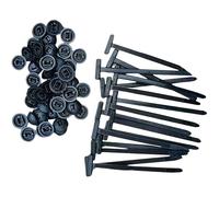 Lot de 20 boucles d'attache de câble universelles en nylon, très résistantes et autobloquantes pour fermeture éclair, clips d'attache de câble et support de câble pour réparation de voiture, gestion