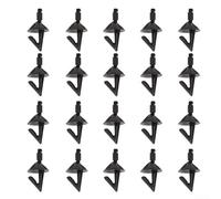 Lot de 20 boucliers de pêche en mer avec clip de support d'appâts pour installation de poulie Idéal pour l'utilisation de gros appâts et de longs hameçons