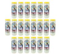 Lot de 20 Bougies de Sainte Rita Neuvaine 17,5 cm - Bougie Neuvaine - Culte Chrétien en Cire végétale