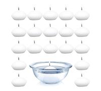 Lot de 20 bougies flottantes - Blanc - Qualité supérieure pajoma
