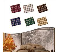 Lot de 20 boules de Noël en velours avec texture en peluche et design spécial pour décoration de sapin (blanc laiteux)