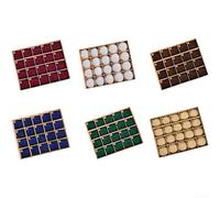 Lot de 20 boules de Noël floquées en velours pour décoration de sapin, texture douce, design élégant pour créer une atmosphère festive de vacances (vert ardoise)