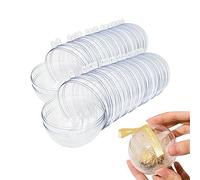 Lot de 20 boules décoratives transparentes à remplir - 8 cm - Pour Noël, mariages et fêtes