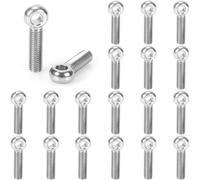 Lot de 20 boulons rotatifs M5 x 20 mm en acier inoxydable 304 pour machine à épaule, écrou annulaire pour la fabrication automobile