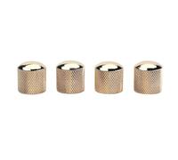 Lot de 20 boutons de contrôle du volume de guitare - 6 mm - Trou de tige (doré)