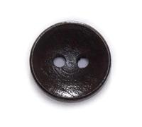 Lot de 20 boutons en bois massif à 2 trous de 10 à 25 mm, adaptés à la couture, aux vestes et aux pulls, et sont des accessoires pour l'artisanat.,12,5 mm