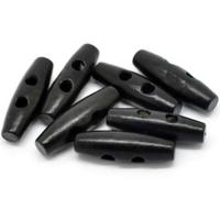 Handarbeit-Lieblingsladen Lot de 12 boutons élégants en bois naturel à 2 trous 30 mm à coudre