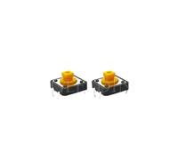 Lot de 20 boutons poussoirs tactiles momentanés 12 x 12 x 7,3 mm, micro-interrupteur avec bouton, kit jaune, vert, rouge, 12 x 12 x 7,3 mm(12x12x7.3mm 20PCS)