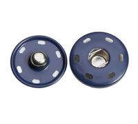 Lot de 20 boutons-pression en métal de 17 mm - Pour coudre des vêtements - Pour bricolage, sac à main, artisanat, décoration de vêtements - Bleu marine