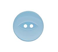 Lot De 20 Boutons Ronds À Oeil De Poisson - Pour Bébé, Couture, Tricot Et Loisirs Créatifs - Bleu Clair 11 mm / 18 Lignes