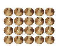 Lot de 20 boutons ronds en plastique à coudre sur pantalons, costumes, jupes, cardigans, 4 trous Marron clair mélangé 18 mm