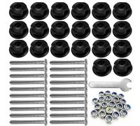 Lot de 20 Boutons Ronds pour Remorque,Crochets pour Filet de Remorque,Fixation Bâche de pour Remorques,Accessoires Voiture Universel