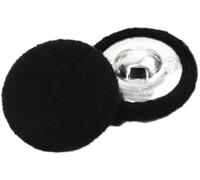 Lot de 20 boutons ronds recouverts de tissu de 15 à 38 mm de diamètre pour la couture, l'artisanat et la décoration d'oreillers, idéaux pour les couturiers et - Noir - 20 mm - 20 pièces