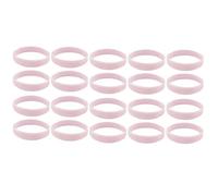 Lot de 20 bracelets lumineux en silicone vert phosphorescent, bracelet de sport en silicone pour adulte pour course nocturne/fête phosphorescente, 202 x 12 x 2 mm