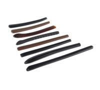 Lot de 20 branches de lunettes antidérapantes en silicone - Crochets d'oreille pour monture noire et marron - Pour réparation de lunettes et lunettes de soleil (Mod.3013 Noir)