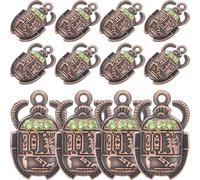 Lot de 20 Breloques Scarabée Égyptien en Alliage pour Fabriquer Soi-même des Bijoux, Pendentifs Chic 26x16mm pour Décorations et Créations Artisanales