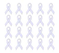 Lot de 20 broches de sensibilisation caritatives en alliage léger avec fermoir papillon pour collecte de fonds, activités communautaires, campagnes de collecte de fonds, taille unique, Comme décrit