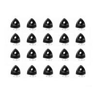 Lot de 20 broches d'étagère en alliage de zinc avec ventouses pour installation d'armoires, de cuisine, de bibliothèque, supports de support (C)