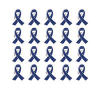 Lot de 20 broches en forme de ruban pour cause sociale - En alliage - Pour la poitrine, le manteau, la décoration, les bénévoles, les vêtements, les accessoires de sensibilisation, One Size, Comme