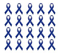 Lot de 20 broches en forme de ruban pour collecte de fonds - En alliage - Pour campagnes publiques, événements caritatifs, taille unique, Comme décrit