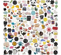Lot de 20 broches mixtes en émail | Décoration pour vêtements, anniversaire, Noël, festival, cadeau pour filles et femmes, pas de répétition (style aléatoire)