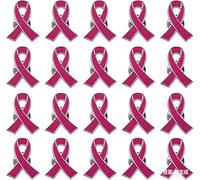 Lot de 20 broches - Pins Octobre Rose Pin's Ruban Rose - Cancer Du Sein - Octobre Roser - Epingle - Broche Badge - Pins Engages Ruban - Insignes Sensibilisation à La Santé, DéCorations Personnalisées