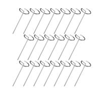 Lot de 20 brochettes verticales pour friteuse à air chaud - Brochettes en métal pour friteuse à air chaud - Brochettes verticales pour grillades - Brochettes en acier inoxydable pour poulet, viande de