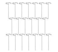 Lot de 20 brochettes verticales réutilisables en acier inoxydable pour barbecue, poulet, bœuf, légumes