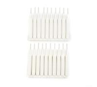 Lot de 20 brosses de nettoyage pour pommeau de douche avec poils en nylon et poignées en métal pour enlever la saleté et les blocages