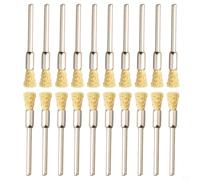 Lot de 20 brosses rotatives en laiton de 5 mm pour perceuses électriques et machines Foredom utilisées dans le polissage du métal et les applications de préparation de la rouille