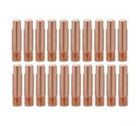 Lot de 20 buses à gaz pour chalumeau de soudage MB15AK, M6 x 25 mm avec filetage fin pour une performance améliorée (0,6 mm)