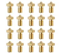 Lot de 20 buses Barss pour imprimante 3D Kobra 3 - 8 pièces de 0,4 mm et 3 buses de 0,2 mm 0,6 mm 0,8 mm 1,0 mm pour Anycubic Kobra 3 Cobra 3 Combo, kit de buses volcano en laiton pour Anycubic Kobra
