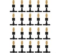 Lot de 20 buses d'atomisation à trois voies en laiton pour systèmes d'irrigation goutte à goutte et refroidissement par évaporation