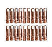 Lot de 20 buses de soudage M6 Filetage MB15 15AK pour applications de torche MIG avec alésage précis de 0,6 mm à 1,2 mm (0,8 mm)
