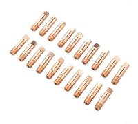 Lot de 20 buses de torche de soudage en cuivre pour MB-15AK MIG/MAG, 0,6/0,8/0,9/1,0/1,2 mm, pointe haute conductivité avec filetage fin, alimentation lisse, longueur 25 mm (0,8 mm)