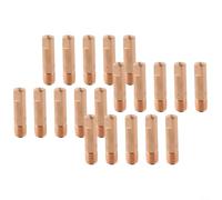 Lot de 20 buses de torche de soudage en cuivre pour soudeurs MB-15AK MIG/MAG, ouverture de 0,6/0,8/0,9/1,0/1,2 mm, contacts conducteurs pour alimentation en fil lisse dans l'industrie et l'atelier