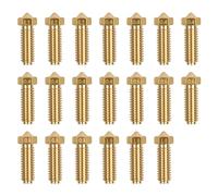Lot de 20 Buses en Laiton Pièces pour Imprimante 3D Cobra 2, 1,75mm Volcano Nozzle, 8pcs de 0,4 mm et 3pcs 0,2 mm/0,6 mm/0,8 mm/1,0 mm pour Anycubic Kobra 2, Kobra 2 Pro/Plus/Max/Neo